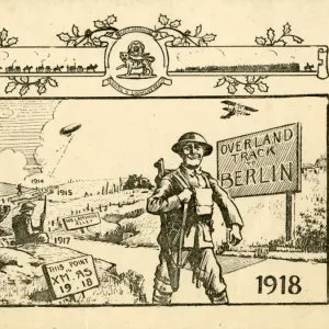 Images Dated Greetings Card Collection: 1918