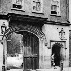 16th century gateway to the Charterhouse, London, 1926-1927. Artist: Joel