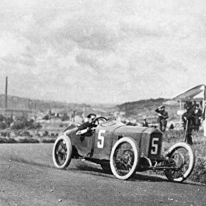 1914 Peugeot driven by Boillot at 1914 French Grand Prix. Creator: Unknown
