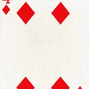 4 of Diamonds from a deck of Goodall & Son Ltd. playing cards, c1940