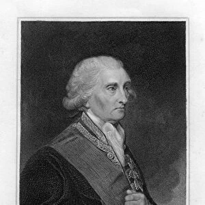 Admiral George Brydges Rodney (1719-1792), 1st Baron Rodney, 19th century. Artist: E Scriven