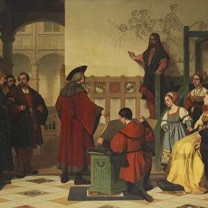 Albrecht Dürer Visited by Emperor Maximilian, 1870. Creator: Koller, Wilhelm