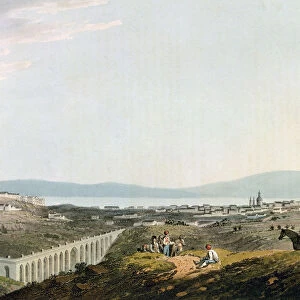 Alcantara Aqueduct in Lisbon, drawing, 1812