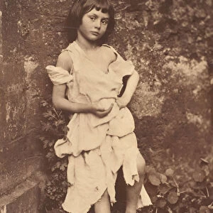 Alice Liddell as The Beggar Maid, 1858. Creator: Lewis Carroll