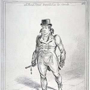 All Bond Street trembled as he strode, 1802. Artist: James Gillray