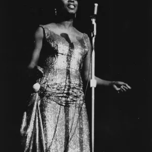 Sarah Vaughan Print, 1963 London Concert Photo Sarah Vaughan Print, 1963 London Concert Photo