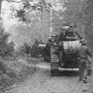 Americans preparing for the attack on the Argonne Forest, Verdun, France, September, 1918