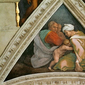 The Ancestors of Christ: Ozias (Sistine Chapel ceiling in the Vatican), 1508-1512