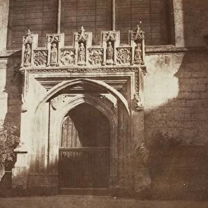 Ancient Door, Magdalen College, Oxford, 1843. Creator: William Henry Fox Talbot (British
