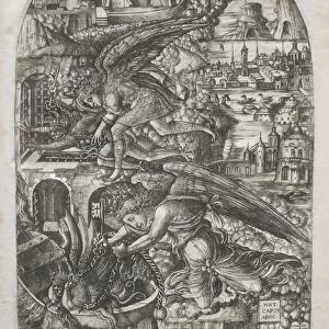 The Apocalypse: Satan Bound for a Thousand Years, 1546-1555. Creator: Jean Duvet (French