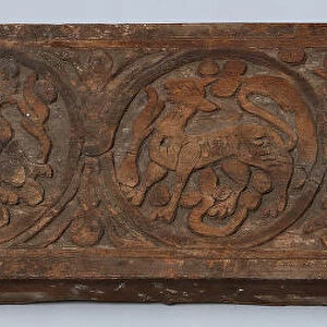 Architectural Fragment with Relief Carving, 5th-6th century. Creator: Unknown
