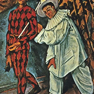 Arlequin et Pierrot, 1888. Artist: Paul Cezanne