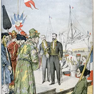 Arrival in Saigon of Paul Beau, Governor General of Indochina, 1902