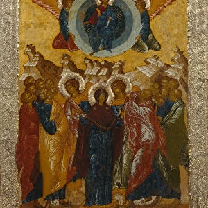 The Ascension of Christ, 1497. Artist: Russian icon