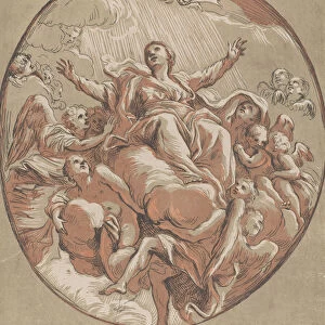 Assumption of the Virgin;from Recueil d estampes d apres les plus beaux tableaux