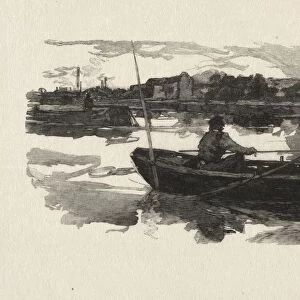 Au bord de la Seine. Creator: Auguste Louis Lepere (French, 1849-1918)