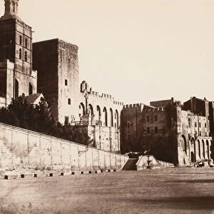 Avignon, Palais des Papes, 1859 or after. Creator: Edouard Baldus