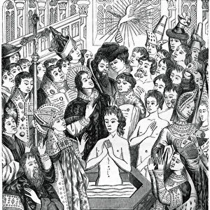 Baptism of King Clovis, Rheims, (1870)