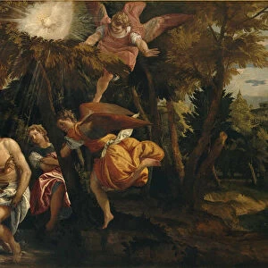 The Baptism and the Temptations of Christ, 1582. Creator: Veronese, Paolo (1528-1588)