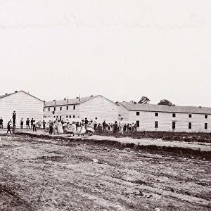 Barracks at Alexandria, Virginia, 1861-65. Creator: Unknown