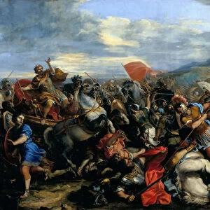 The Battle of Gaugamela in 331 BC. Artist: Courtois, Jacques (1621-1676)