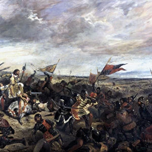 Battle of Poitiers (1356), 1830. Artist: Eugene Delacroix