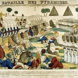Battle of the Pyramids, 21 June, 1798, (c1835). Artist: Francois Georgin