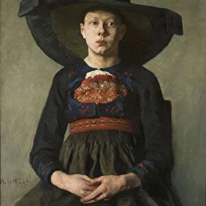 A Bavarian Peasant Girl, 1885-1887