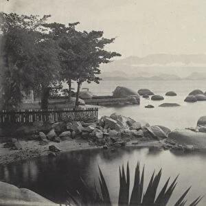 Bay Todos os Santos, Paqueta, Brazil, 1880s. Creator: Marc Ferrez (Brazilian, 1843-1923)