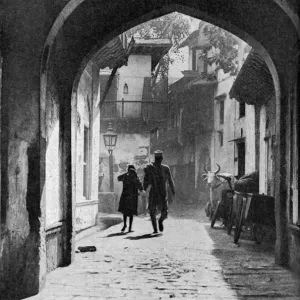 The Bazaar of Lucknow, India Print, c1930s The Bazaar of Lucknow, India Print, c1930s