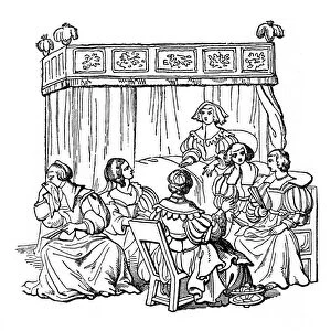 A bedroom party, 1631, (1910)