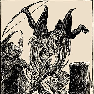 Beelzebub. Illustration from The Pilgrims Progress from This World, to That Which