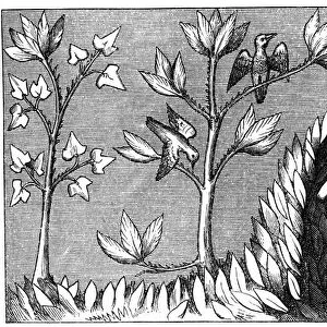 Bird piping, 14th century (1849)