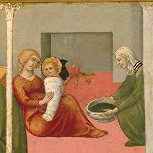 The Birth and Naming of Saint John the Baptist, 1450-60. Creator: Sano di Pietro