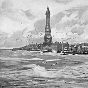 Blackpool, with its Eiffel Tower, c1896. Artist: Poulton & Co