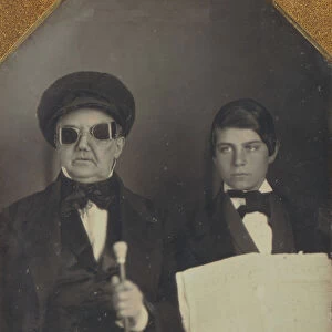 Blind Man and His Reader, ca. 1850. Creator: Unknown
