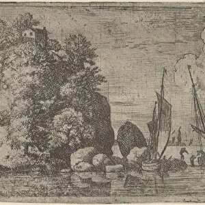 The Two Boats on the River, 17th century. Creator: Allart van Everdingen