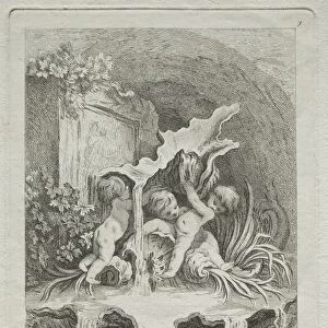 Book of Fountains: No. 7, c. 1736. Creator: Gabriel Huquier (French, 1695-1772)
