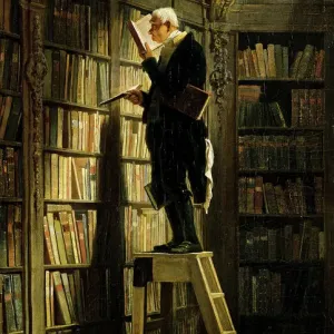 The Bookworm, 1850 Print. Museum Georg Schafer Collection The Bookworm, 1850 Print. Museum Georg Schafer Collection