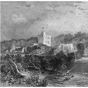 Bothal Castle, Northumberland, 19th century. Artist: J Sands