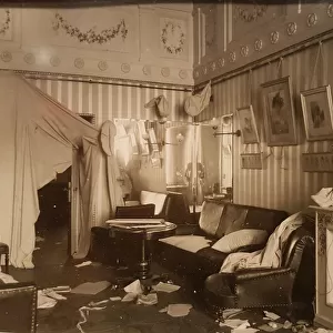 Boudoir of Empress Alexandra Fyodorovna after the Storming the Winter Palace, 1917