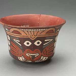Bowl Depicting Costumed Ritual Performer, 180 B. C. / A. D. 500. Creator: Unknown