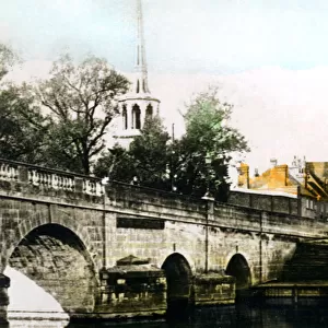 The bridge at Wallingford, Oxfordshire, 1926. Artist: Cavenders Ltd
