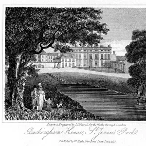 Buckingham House, St James Park, London, 1816. Artist: JC Varrall