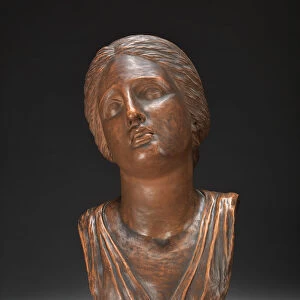 Bust of Niobes Daughter, after the Antique, 1780. Creator: Anne Seymour Damer