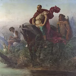 Caesar on the banks of the Rubicon, 1854-1855