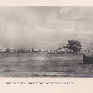 The Calcutta Cricket Ground, India, 1861 (1912)