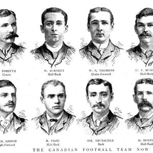 The Canadian Football Team now in England, 1888. Creator: Unknown
