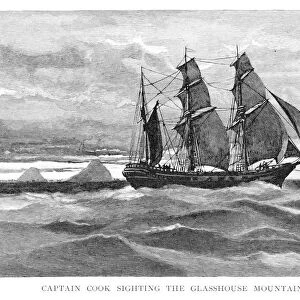 Captain Cook sighting the Glasshouse Mountains, 1770, (Queensland, Australia, 1886). Artist: Julian Ashton