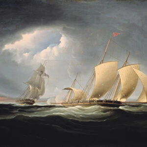 Capture of the Tripoli by the Enterprise, 1806 / 12. Creator: Thomas Birch